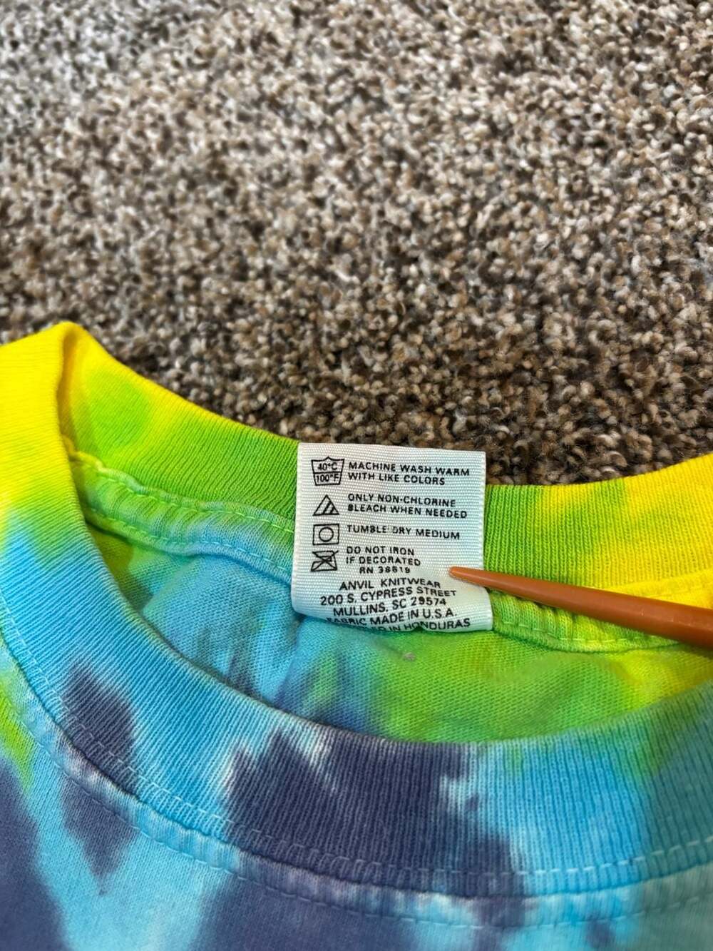 Vintage 1997 Grateful Dead Anrakushi Tie Dye T-Shirt - Picture 6 of 7